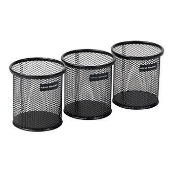 Mind Reader 3 pc Mesh Pen & Accessories Holder Set