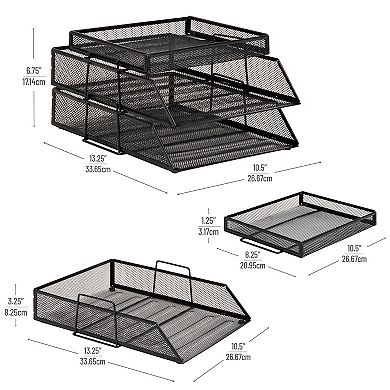Mind Reader 2-Tier Paper Tray with Top Supply Compartment