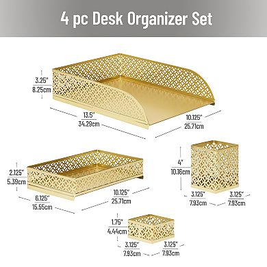 Mind Reader 4-pc. Desk Organizer Set