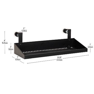 Mind Reader Adjustable Hanging Cubicle Shelf