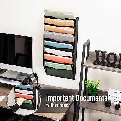 Mind Reader 8-Pocket Hanging Wall File Organizer