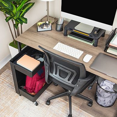 Mind Reader 2-Tier Rolling Utility Cart