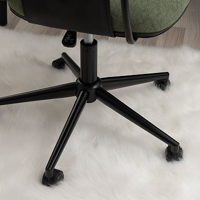 Linon Karri Adjustable Office Chair with Armrests