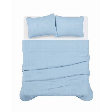 Cannon Heritage Solid Microfiber Quilt Set with Shams