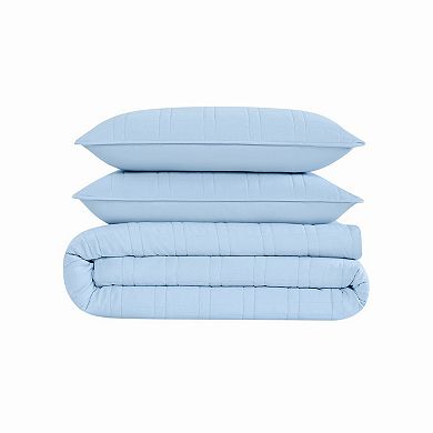 Cannon Heritage Solid Microfiber Quilt Set with Shams