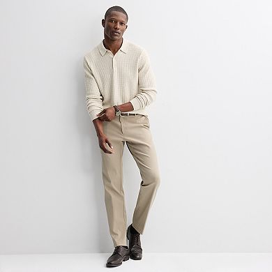 Men's Apt. 9® Long Sleeve Textured Polo