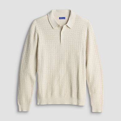 Men's Apt. 9® Long Sleeve Textured Polo