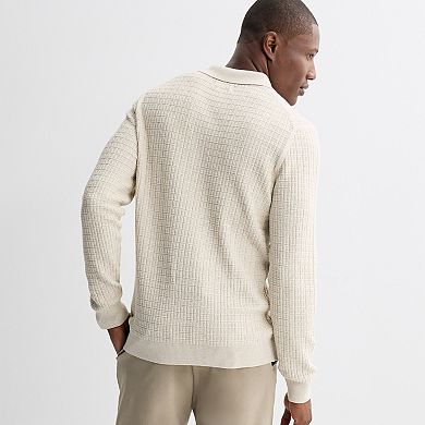 Men's Apt. 9® Long Sleeve Textured Polo
