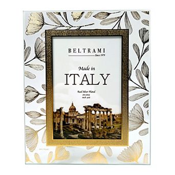 Discover Europe Made in Italy 4" x 6" Real Silver Plated Beltrami Frame