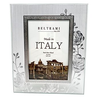 Discover Europe Made in Italy Beltrami Real Silver Plated Picture Frame