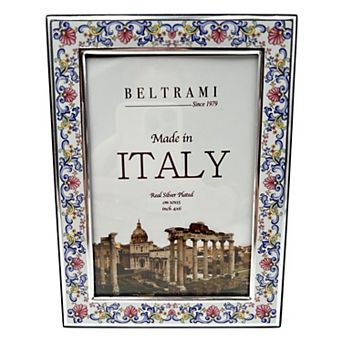Discover Europe Made in Italy 4" x 6" Real Silver Plated Beltrami Frame