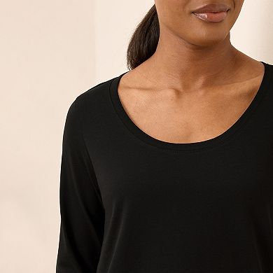 Softspun Long Sleeve Scoop Neck Tee