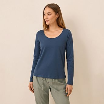Softspun Long Sleeve Scoop Neck Tee