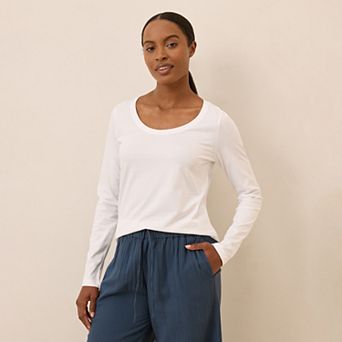 Softspun Long Sleeve Scoop Neck Tee