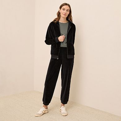 Cotton Velour Relaxed Jogger
