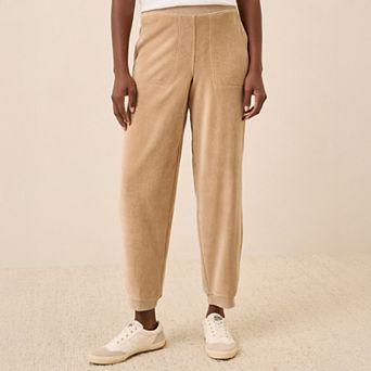 Cotton Velour Relaxed Jogger