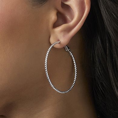 JS Jessica Simpson Mixed Metal Hoop Earring Set in Gold & Silver-Tone