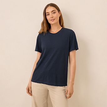 Featherweight Slub Relaxed Crew Tee