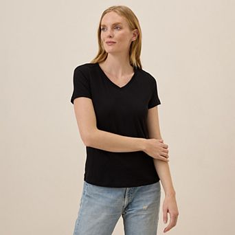 Featherweight Slub V-Neck Tee