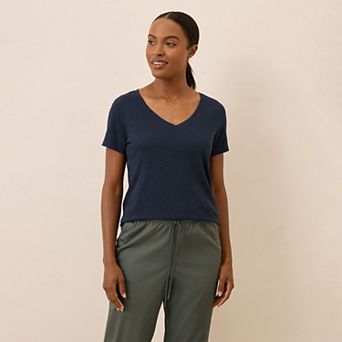Featherweight Slub V-Neck Tee