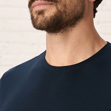 Luxe Stretch Jersey Slim Crew Neck Tee