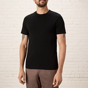Luxe Stretch Jersey Slim Crew Neck Tee