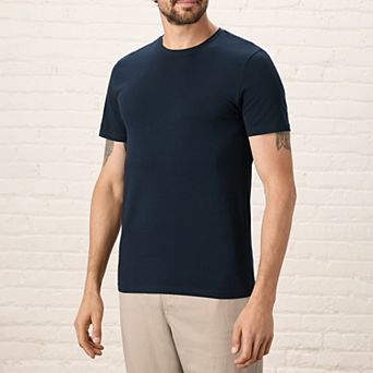 Luxe Stretch Jersey Slim Crew Neck Tee