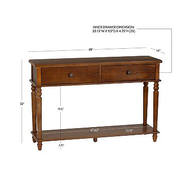 Linon Mcghie 2-Drawer Console Table