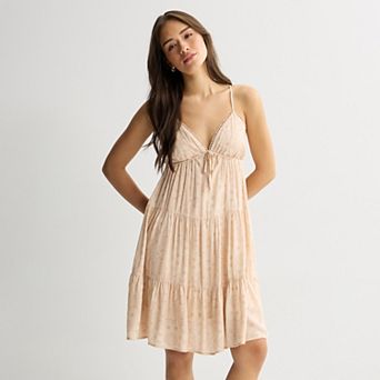 Juniors' Mary & Mo Tiered Dress
