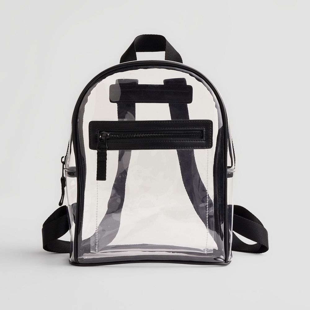 clear plastic mini backpack UNC The spacious interior offers ample room for your belongings BTOOP Clear Mini Backpack for