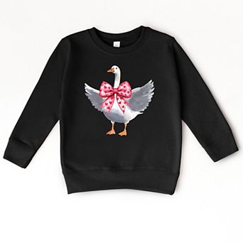 Valentine Goose Coquette - Toddler Graphic Sweatshirt