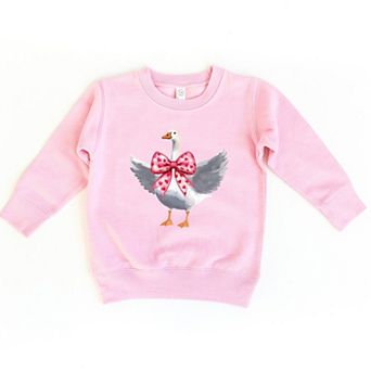 Valentine Goose Coquette - Toddler Graphic Sweatshirt