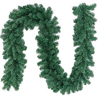9 ft Christmas Green Garland, Premium Quality Greenery Twist Wreath Artificial Plant, Xmas
