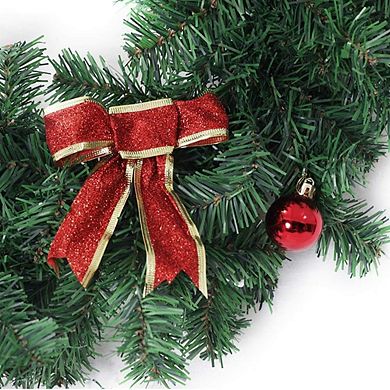 9 ft Christmas Green Garland, Premium Quality Greenery Twist Wreath Artificial Plant, Xmas