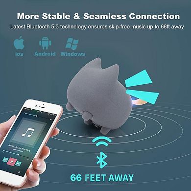 Portable Bluetooth Speaker, Mini Wireless Speakers Clarity Stereo Audio, MP3 Player,Super Bass,TWS