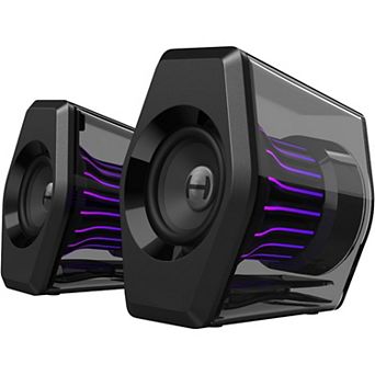 RGB Gaming Speakers: 64W Peak Power, 270° Light Sync, Bluetooth 5.4/USB-C/AUX, Multi-Mode