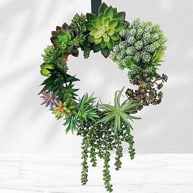 19 Pcs Assorted Artificial Succulents Plants Unpotted Small Green Hanging Succulent Aloe Fake