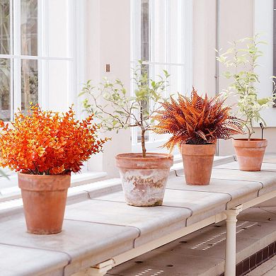 18PCS Artificial Fall Flowers Mums Plants for Outdoor Autumn Decoration UV Resistant Bulk