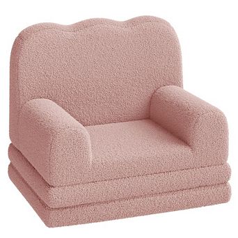 Kids' Sofa Bed,High-Density Sponge, Anti-Slip, Portable Floor Sofa for Playroom, Nursery, Gift