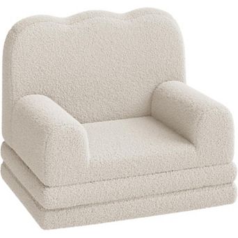 Kids' Sofa Bed,High-Density Sponge, Anti-Slip, Portable Floor Sofa for Playroom, Nursery, Gift