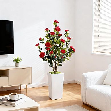 Artificial Tree in Planter for Christmas & Thanksgiving, Home & Office Decor Gift