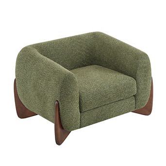 Clara Boucle Upholstered Armchair by Christopher Knight Home