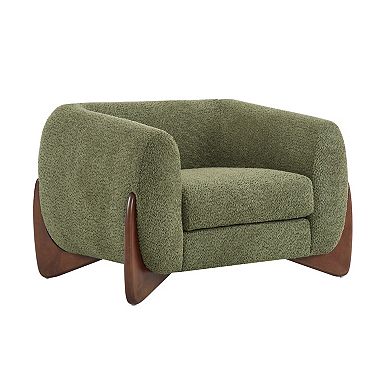 Clara Boucle Upholstered Armchair by Christopher Knight Home