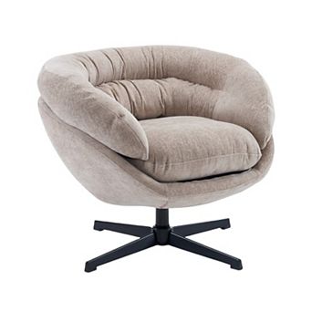 Modern Chenille 360° Swivel Office Chair by Christopher Knight Home