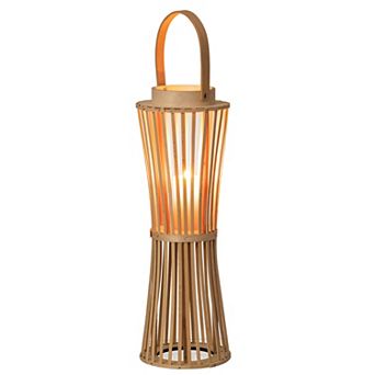 Vintage Decorative Candle Holder with Handle Handcrafted Lantern Accent, Medium