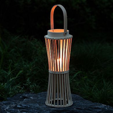 Vintage Decorative Candle Holder with Handle Handcrafted Lantern Accent, Small