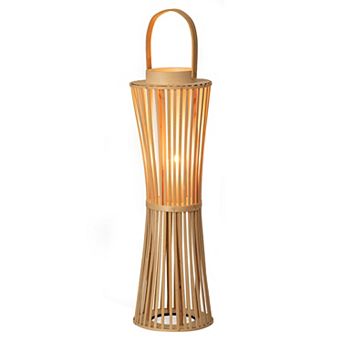 Vintage Decorative Candle Holder with Handle Handcrafted Lantern Accent, Large