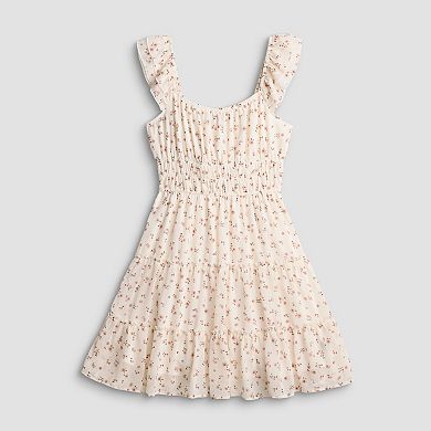 Juniors' Mary & Mo Flutter Strap Dress