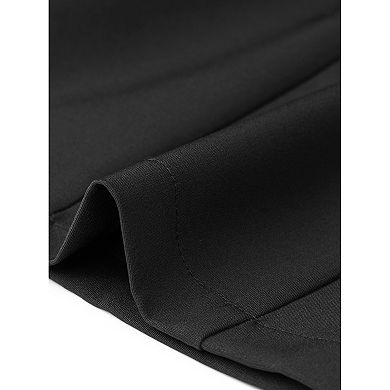 Business Casual Blazer Jackets for Women Long Sleeve Collarless Button Down Office Work Jacket