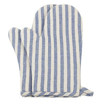 Soft Oven Mitts, Heat-Resistant Cooking Gloves, Thick Lining, Flexible Gripping 2 pc 10.6x6.7 inch